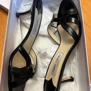 Black Jimmy Choo heeled sandal
